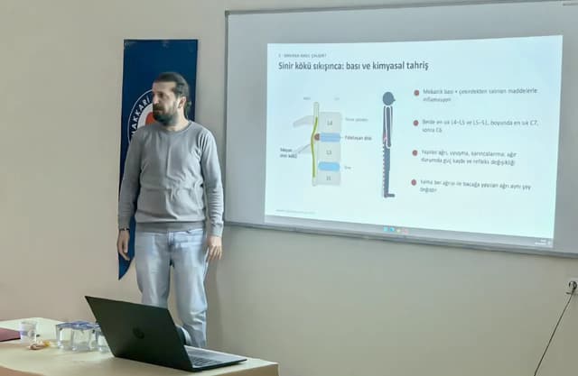 Yüksekova'da akademisyenlere omurga sağlığı semineri verildi