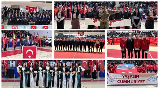 Cumhuriyet'in 103. yılı Hakkari'de törenle kutlandı